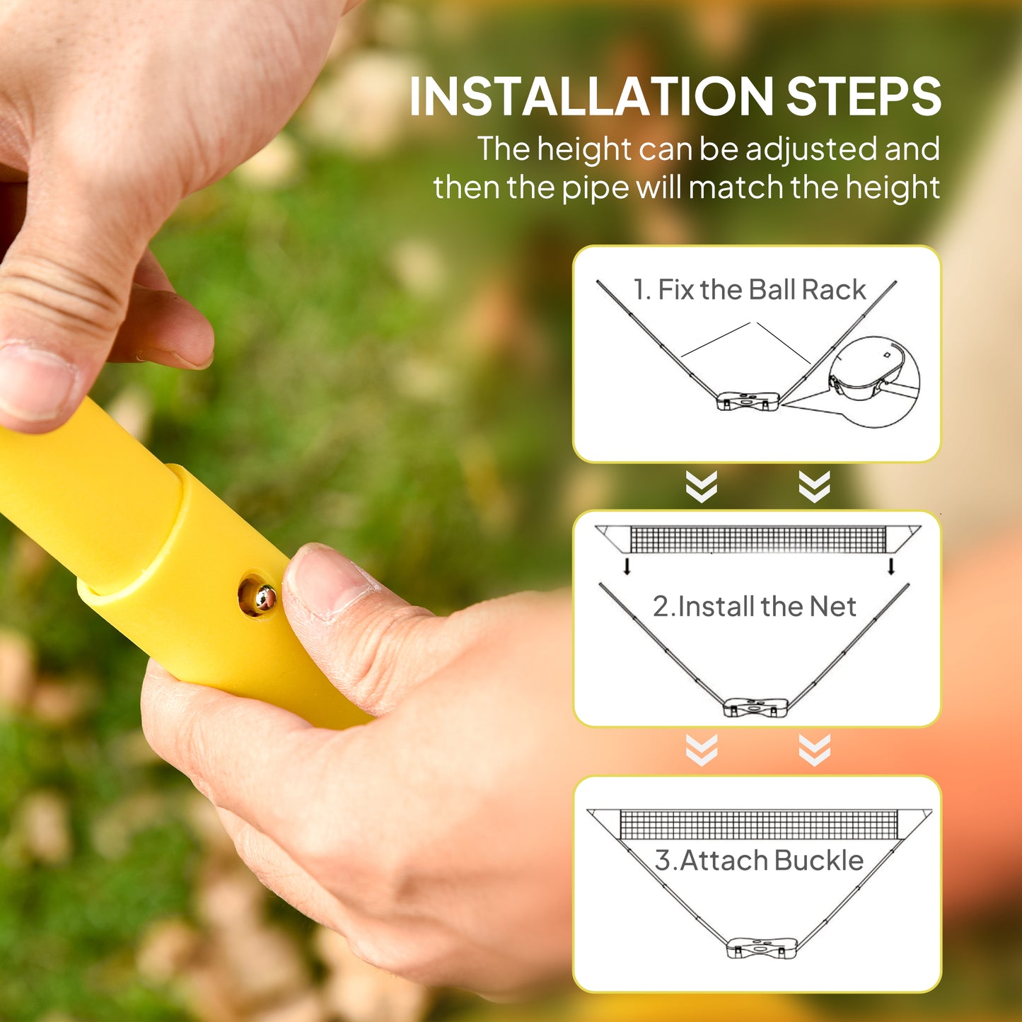 2.8m Portable Folding Badminton Net Set With 4 Badminton Rackets And 2 Nylon Shuttlecocks, For Adults Kids Indoor Outdoor Exercise Training