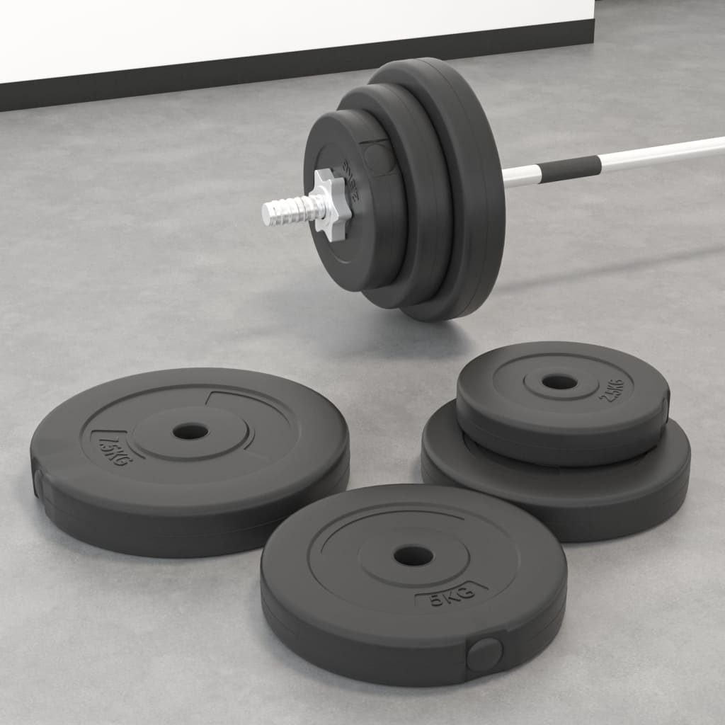 weight plates, 4 pcs. Cement; weight plates, 2