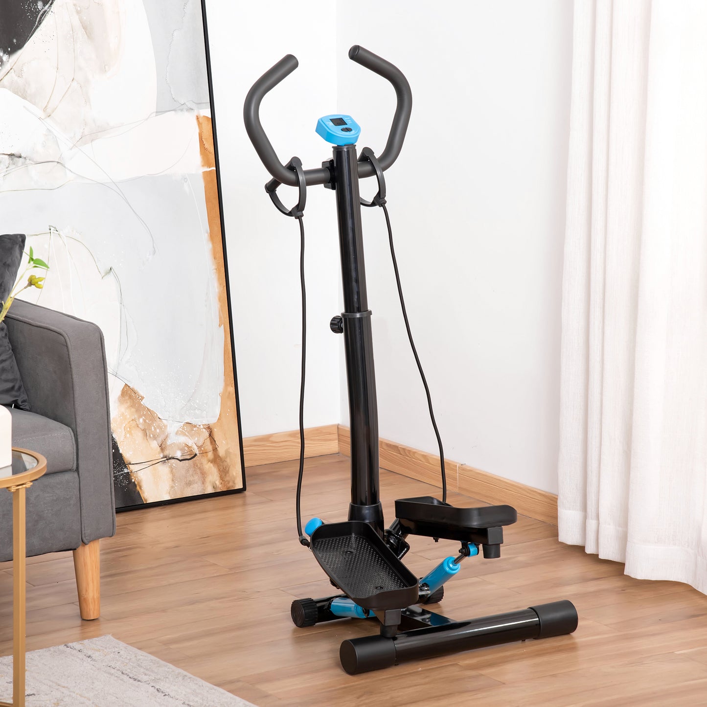 Twist Stepper Machine with Resistance Bands