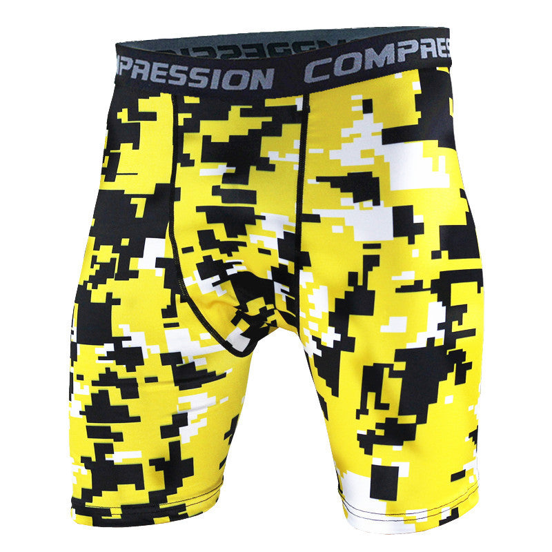 Moisture Wicking Running Camouflage Leggings Men's Athletic Shorts
